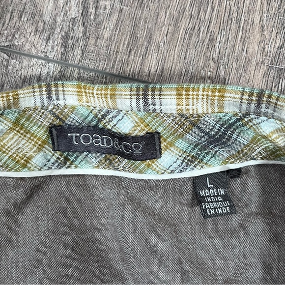 Toad & Co Men's Short Sleeve Button Up Shirt Size Large - Picture 2 of 7